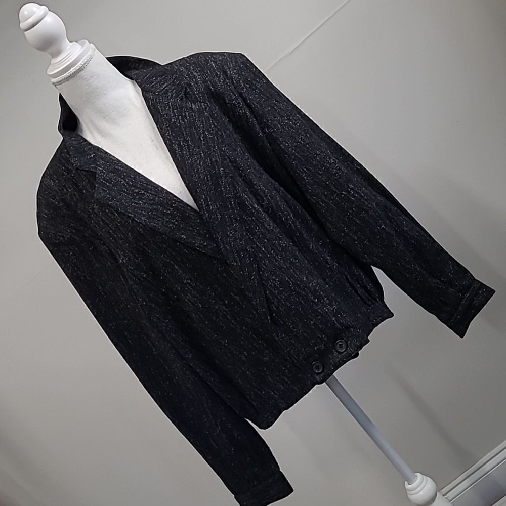 Vintage woolen Touch 2 button tuxedo style jacket